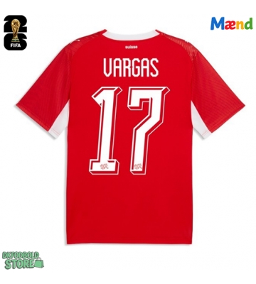 Schweiz Ruben Vargas #17 Replika Hjemmebanetrøje VM 2026 Kortærmet